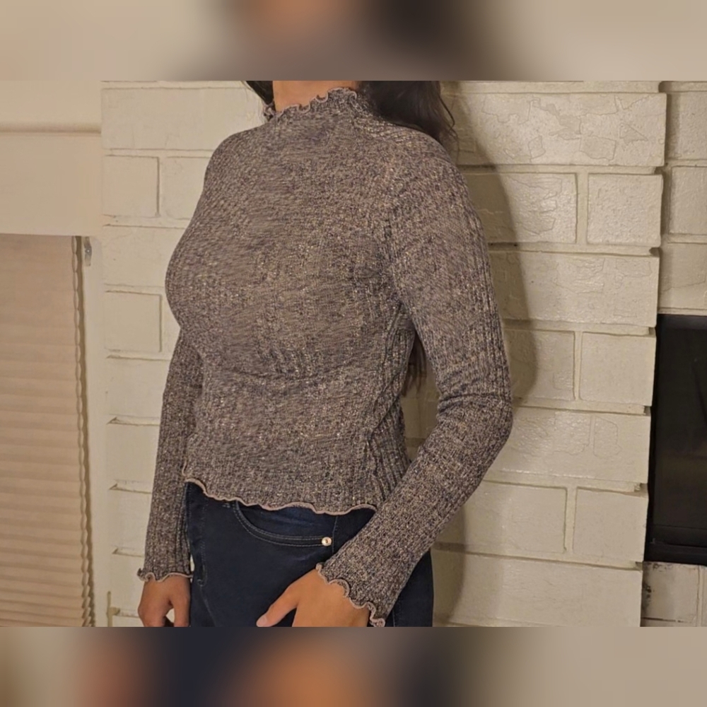 Chelsea & Violet Ruffled Shimmer Blouse - Picture 2 of 10
